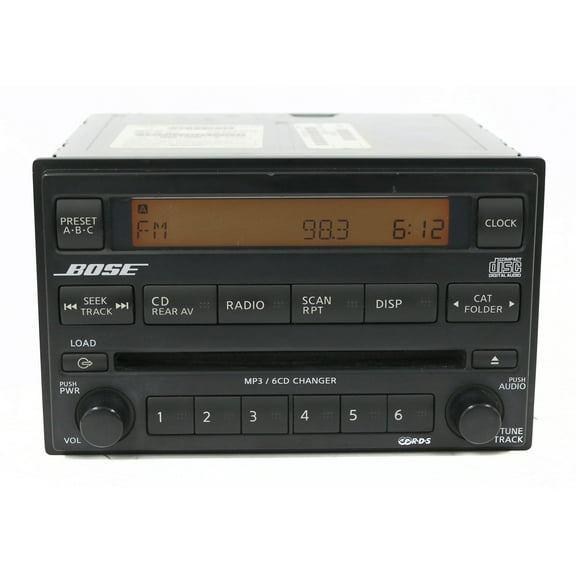 Restored Nissan Pathfinder 2005-2007 AM FM OEM Radio 6 Disc CD Player 28185EA420 (Refurbished)