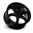thumbnail image 3 of 4 x KATANA KR08 17X7.5 5X114.3 +40mm Glossy Black Alloy Wheel Rim 17" Inch, 3 of 3