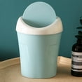 thumbnail image 4 of Desktop Trash Can, Shakes Cover, Living Room Cute Debris Bucket, Car Home Desk Restaurant Storage Tube Trash Basket, Plastic, Easy To Use, Push Lid, Space-saving, Multifunctional, Stylish, 4 of 6