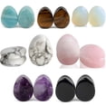 thumbnail image 3 of Stone water drop auricle 5-25mm ear extender piercing jewelry----19mm amethyst--Product code 77573 19mm amethyst, 3 of 4