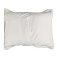 Levinsohn Luxury Hotel Tailored Bed Skirt - Baratta Stitched Hem, Silver, Twin