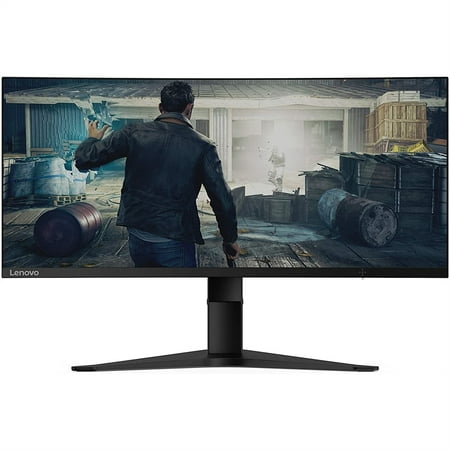 Lenovo G34w-10 34" UW-QHD (3440x1440) 5ms Curved LCD FreeSync Monitor, Black (Certified Refurbished)