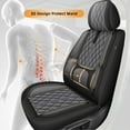 thumbnail image 6 of LAONNVIR Custom Seat Covers Fit for Jeep Grand Cherokee 2022 2023 2024 2025 5 Seat Full Set Breathable Leather Car Seat Covers Grey,Full Set(5 Seat), 6 of 8