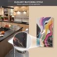 thumbnail image 5 of Yayeee Toggle Light Switch Wall Plate 1-Gang 4.5"x2.7" Home Decorative Outlet Cover, Colorful Black, 5 of 7