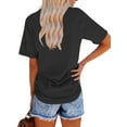 thumbnail image 3 of Anbech Be Kind T-Shirt for Women Graphic Rainbow Printed Short Sleeve Tee Tops with Crew Neck, 3 of 6