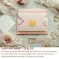 thumbnail image 3 of Uxcell Wax Seal Stickers Gold Tone, 50pcs Envelope Sealing Adhesive Backing Letter M, 3 of 6