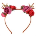 thumbnail image 1 of Diadema de flores ANGGREK Elástica Individualizada Para Boda Navidad Fiesta Mujer niña, 1 of 5
