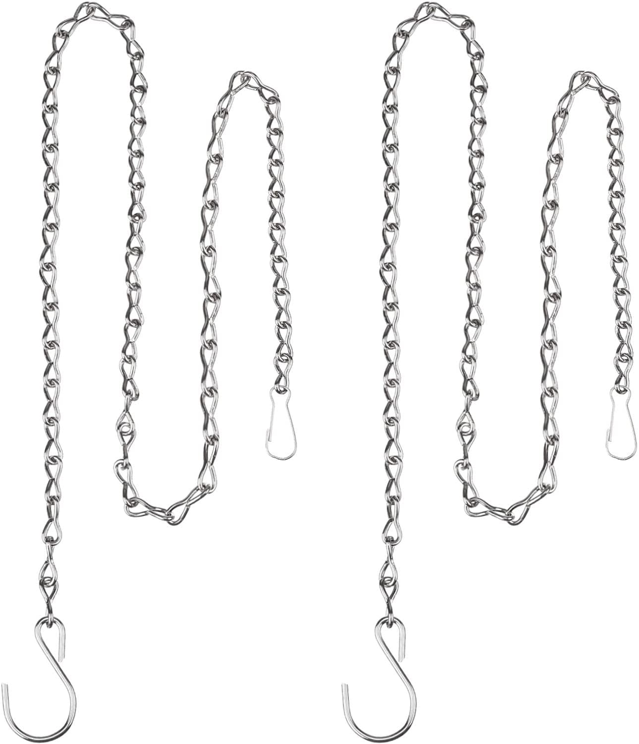 Planters Details about   2 Pack 35 Inch Hanging Chain for Bird Feeders Lanterns and Ornamen... 