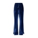 thumbnail image 4 of Karight Velvet Pants Women Lounge Comfy Womens Velour Flare Pants Casual Pants Wide Leg High Waisted Drawstring with Pockets, 4 of 5