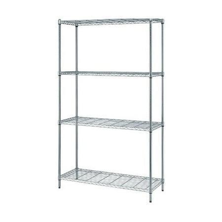 

Quantum 1 Box Wire Shelving 4-Shelf Unit Chrome - 18 W X 30 L