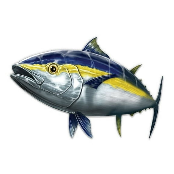 Tuna - 3" Vinyl Sticker - For Car Laptop I-Pad Phone Helmet Hard Hat - Waterproof Decal