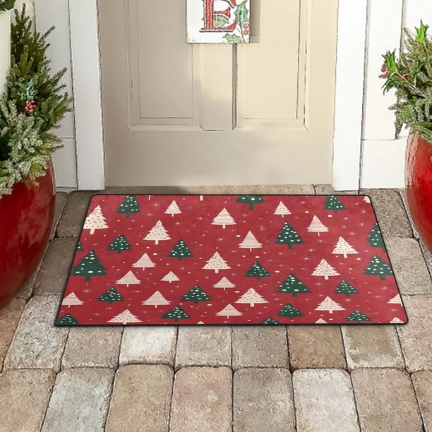 Cojines para los pies, alfombra decorativa navideña, para sala de estar, grande, sucia, con rozaduras, para dormitorio, mesita de noche, tapetes de suelo