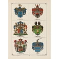 thumbnail image 2 of Carl Arvid Klingspor 19x24 Gold Ornate Framed and Double Matted Museum Art Print Titled - Baltic Coat of Arms (1882), 2 of 4