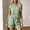 Green, variant on Morttic Women's 2-Piece Cutout Sleeveless Tank Top & Shorts Set – Solid Color Boho Casual Summer Daily Home & Vacation Wear Light Yellow,XS