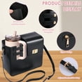 thumbnail image 4 of PU Leather Crossbody Cup Holder Bag Waterproof Portable Water Bottle Holder With Detachable Strap for Outdoor Shopping Sport, 4 of 11
