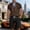 #429-Brown, variant on Mens 2 Piece Lace Up Short Sleeve Shirt and Drawstring Shorts Set Casual Beach Outfit for Men Summer Black M Gifts for Father