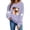 X98-NSLGXD Purple Halloween Sweatshirt for Women, variant on NSLGXD Halloween Sweatshirts for Women Spooky Ghost Graphic Pullovers Stretch Work Round Neck Long Sleeve Y2k Tops Halloween Costumes