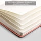 thumbnail image 2 of Diario recubiero AHGXG: 320 págs. numeradas, cuaderno A5 con reglas gruesas, papel rayado 100 gsm, encuad. de cuero, mujer/hombre trabajo/ofic/esc, 5.75'' X 8.38'' - Rosa, 2 of 3