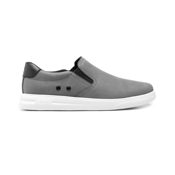 ZAPATOS CASUALES CABALLERO FLEXI 401204 SIMIPIEL GRIS Flexi 401204