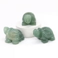 thumbnail image 2 of K-KED Natural Gems Quartz Crystal Turtle Energy Carved Reiki Rock Tortoise Decor Gift-1pc-Green aventurine Quartz, 2 of 6