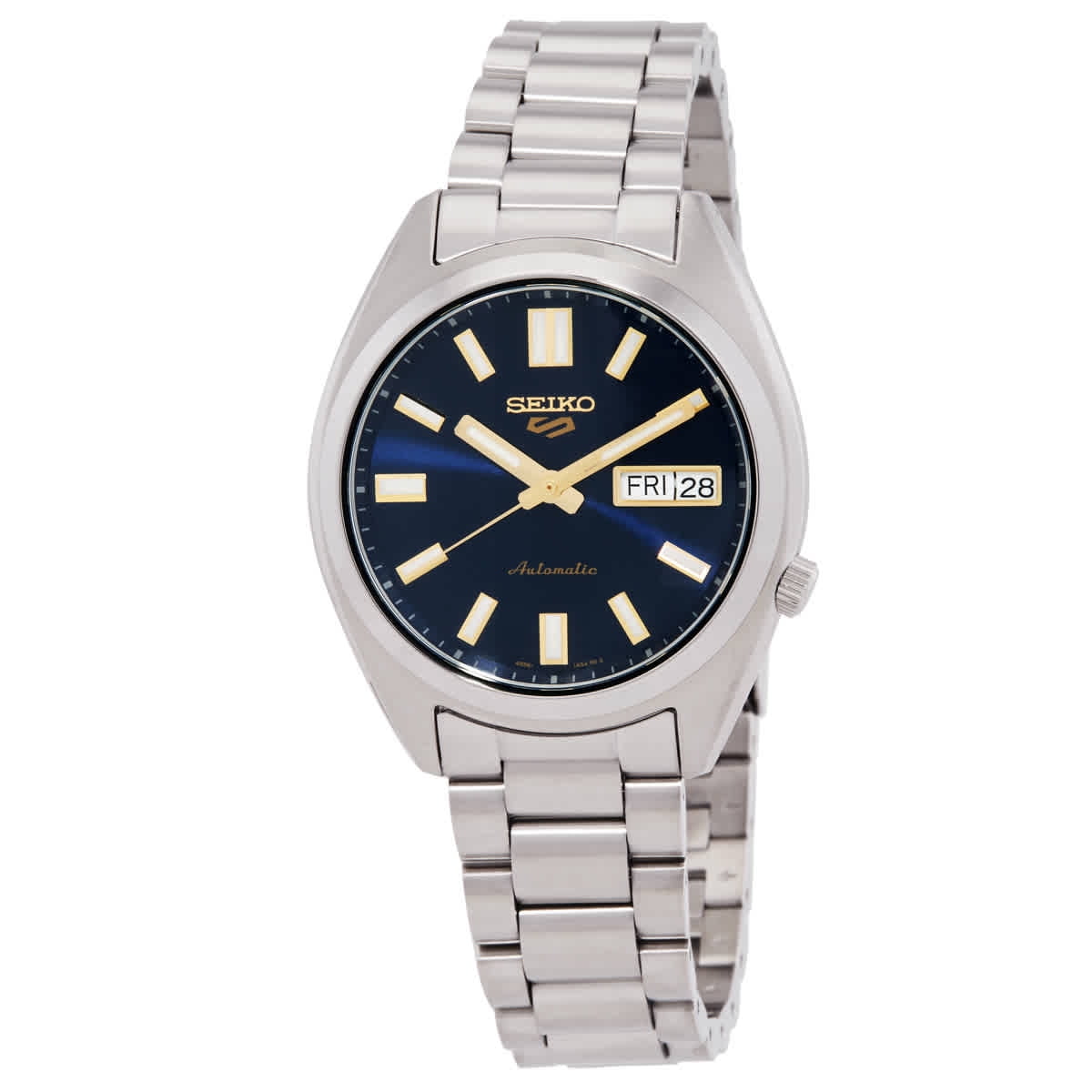 Seiko 5 Sports Men's Watch, Automatic, Blue Dial, Gold-Tone Hands