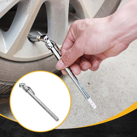 3-Pack Mechanical Tire Pressure Gauge Set - Portable Pen-Style Stainless Steel Tools for Accurate, Battery-Free Tire Checks on Cars, Trucks & Motorcycles