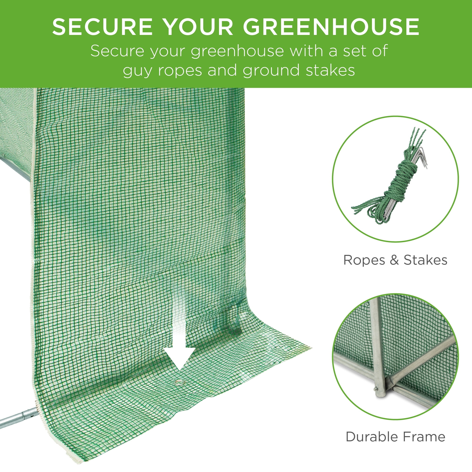 best choice products 15x7x7ft portable walk in greenhouse tent