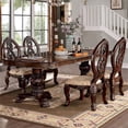 thumbnail image 2 of Furniture of America Roo Traditional Wood 5-Piece Dining Table Set in Cherry, 2 of 7