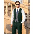 thumbnail image 7 of MAGE MALE Men's Slim Fit 2-Piece Vest Suit, Formal Business & Wedding Set, 7 of 7