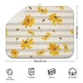 thumbnail image 2 of Microfiber Daisy Dish Drying Mat for Kitchen Counter Foldable Floral Drainer Pad Absorbent Spring Summer Design 18x24 Inch, 2 of 5