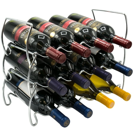 

Metal Detachable Wine Rack - 3 Tier Silver