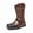 Brown, variant on Men's Western Cowboy Boots, with Embroidery & Harness Strap, Non-Slip Durable Outsole, Casual Fashion Riding Boots for Men