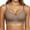 Coffee, variant on Beige Soft Stretch Underwear Yoga Bras for Women No Padding With Adjustable Back Hooks V-Neck Basic Wireless Racerback Bra Low Support Workout Sports Bra