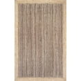 thumbnail image 2 of 5x8 Ft Inner Gray Jute Area Rug | Handmade | Solid Farmhouse Design | Natural Jute Rug for Living Room | Dining Room | Bedroom | Kitchen | Hallway | Entryway, 2 of 5
