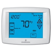 Emerson 90 Series Programmable, 1H/1C, Blue Digital Touchscreen Thermostat