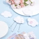 thumbnail image 2 of 8 nubes de fieltro blancas para decoración, adornos de fieltro, nubes de lana para colgar en la pared, nubes pequeñas., 2 of 7