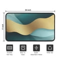 thumbnail image 5 of Teal Gold Marble Pattern Door Rugs,Washable Non Slip Door Mats Indoor,Decorative Door Mats,Entry Mat Indoor for Entrance,Bedroom,Kitchen,Bathroom,30"x17", 5 of 6