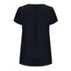 thumbnail image 4 of Fiudx Ropa de Mujer Camiseta de Manga Corta con Cuello En V Informal de Color Sólido de Gasa a La Moda para Mujer, 4 of 6