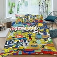thumbnail image 2 of 3 Piece Comforter Cover Set For Pete the Cat Bedding Set Cute Duvet Cover Sets Super Soft Teens Bedding Set Kids Bedroom Gifts,1 Duvet Cover with 2 Pillowcases Twin, 2 of 6