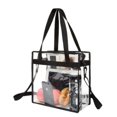 thumbnail image 3 of Bolsa transparente de PVC, organizador práctico, perfecta para artículos de tocador y esenciales, bolsa de hombro transparente para viajes, 3 of 7
