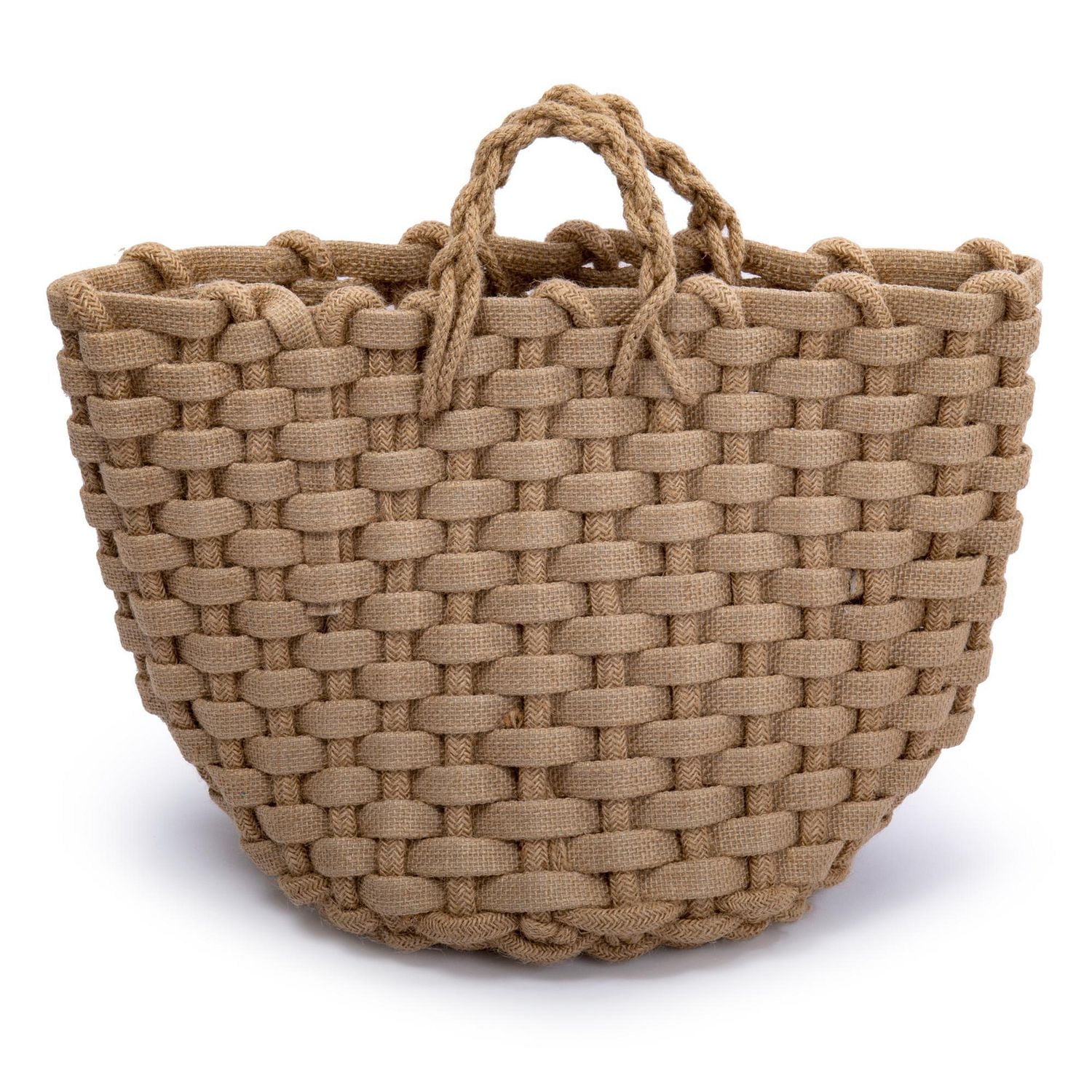 Truu Design Chunky Braided Jute Storage Basket