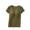 Olive Green, variant on WREESH Ladies Yoga Sports T-Shirt Lightweight Soft Basic Fit with Scoop Neck and Built-In Bra Olive Green