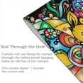 thumbnail image 5 of DouZhe Doorway Drape Split Curtains, Flowers Female Face Room Divider Privacy Door Curtains, 34" x 56", 5 of 7
