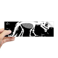 thumbnail image 1 of dinosaur b bs miniature rectangle Pare-Chocs Autocollant Autocollant Fenêtre Autocollant, 1 of 1