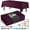 Plum, variant on Exquisite 6 Pack Premium Rectangular Plastic Tablecloth Cover 54" x 108" - Plum