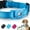 Blue, variant on AirTag Cat Collar, Compatible with Apple AirTag, Polyester Pet Kitten Puppy Collar with Silicone AirTag Holder for Small Dogs, Pink Rose, XS: 8''-12'' Neck