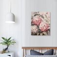 thumbnail image 3 of Nawypu  Pink Wall Art Flowers Canvas Prints Floral Pictures Gray Modern Romantic Artwork Blush Bloom Painting Stretched for Bathroom Living Dining Room Bedroom Home Wall Decor ls, 3 of 4