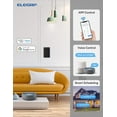 thumbnail image 3 of ELEGRP Smart Dimmer Light Switch Single Pole, 2.4GHz Wi-Fi Dimmer Switch Compatible with Alexa and Google Assistant, Neutral Wire Required, No Hub Required, UL and FCC Listed, Black 1 PC, 3 of 6