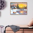 thumbnail image 4 of Cuadros Decorativos 5D bricolaje completo taladro diamante pintura nieve paisaje hogar costura (Snow03) Wdftyju embutido en tela, 4 of 9