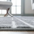thumbnail image 2 of Unique Loom Matrix Trellis Collection Area Rug - Motif (5' 3" Octagon Gray/Ivory), 2 of 5